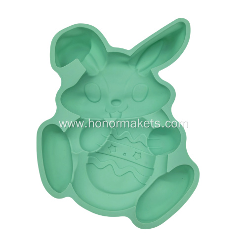 EASTER Bunny with Egge Silicone Mould